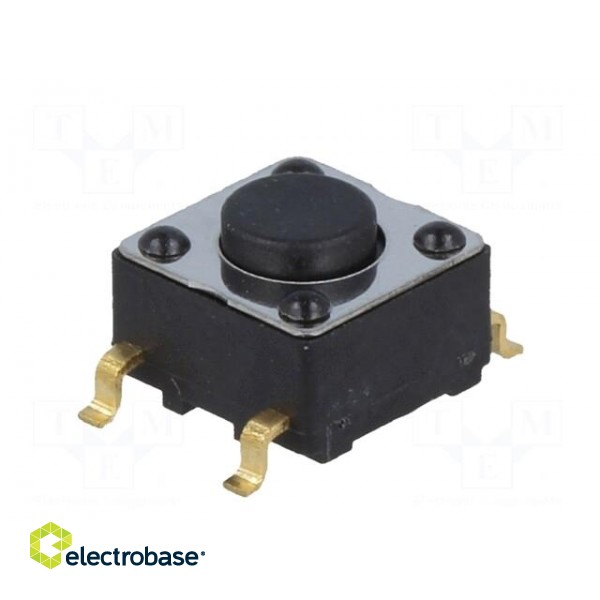 Microswitch TACT | SPST | Pos: 2 | 0.01A/28VDC | 6.2x6.2x4.4mm | 4.4mm image 5