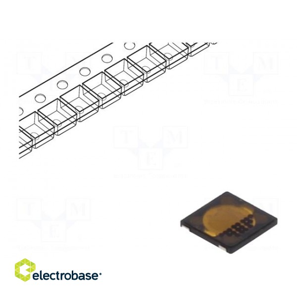 Microswitch TACT | SPST | Pos: 2 | 0.02A/15VDC | SMT | 4.1x4.1x0.35mm