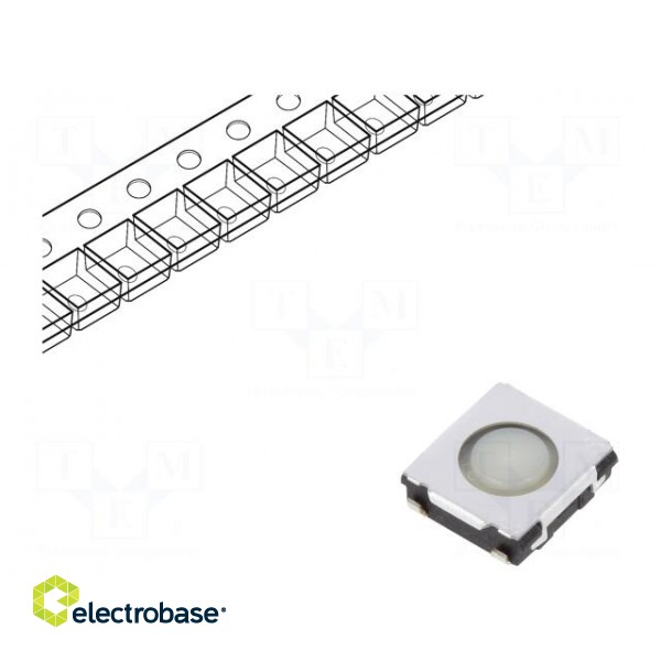 Microswitch TACT | SPST | Pos: 2 | 0.02A/15VDC | SMT | none | 0.5N | 2mm