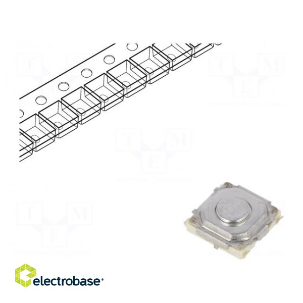 Microswitch TACT | SPST | Pos: 2 | 0.02A/15VDC | SMT | none | 1.6N | 1.5mm