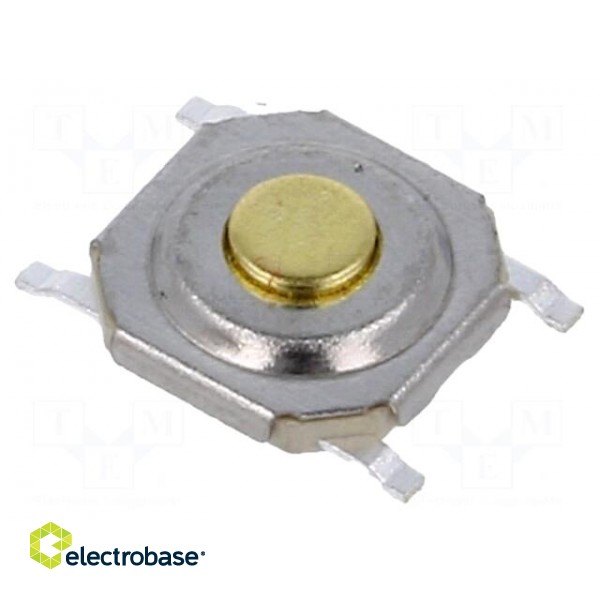 Microswitch TACT | SPST | Pos: 2 | 0.05A/12VDC | SMD | none | 2.55N | 0.8mm
