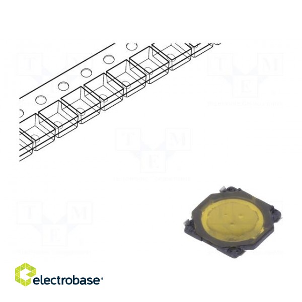 Microswitch TACT | SPST | Pos: 2 | 0.05A/12VDC | SMT | 1.6N | 0.35mm | SKRW