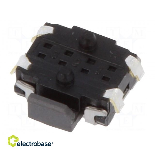 Microswitch TACT | SPST | Pos: 2 | 0.05A/12VDC | SMT | 2.2N | 1.35mm image 2