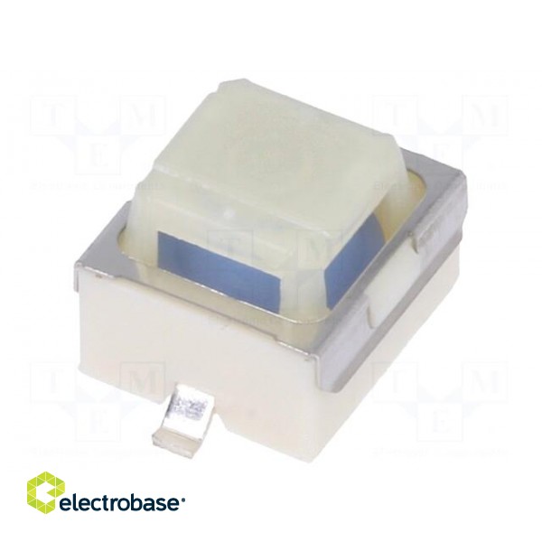 Microswitch TACT | SPST | Pos: 2 | 0.05A/12VDC | SMT | 2.9N | 5mm | square
