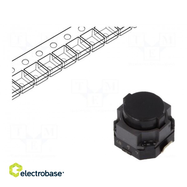 Microswitch TACT | SPST | Pos: 2 | 0.05A/12VDC | SMT | none | 3.5N | 5mm