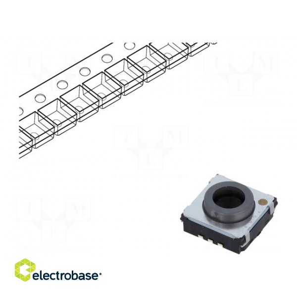 Microswitch TACT | SPST | Pos: 2 | 0.05A/12VDC | SMT | none | 4N | 4.7mm