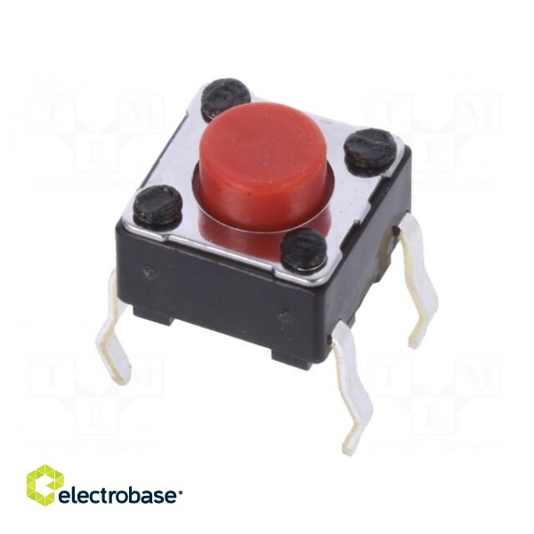 Microswitch TACT | SPST | Pos: 2 | 0.05A/12VDC | THT | 2.6N | 6x6x3.5mm