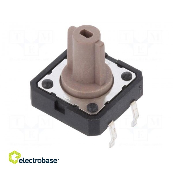 Microswitch TACT | SPST | Pos: 2 | 0.05A/12VDC | THT | none | 1.8N | 12mm image 1