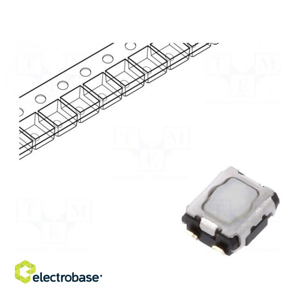 Microswitch TACT | SPST | Pos: 2 | SMT | none | 3.5N | 2.9x3.5x1.4mm