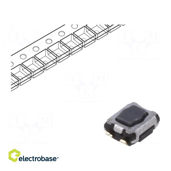 Microswitch TACT | SPST | Pos: 2 | SMT | none | 5N | 2.9x3.5x1.4mm | 1.7mm