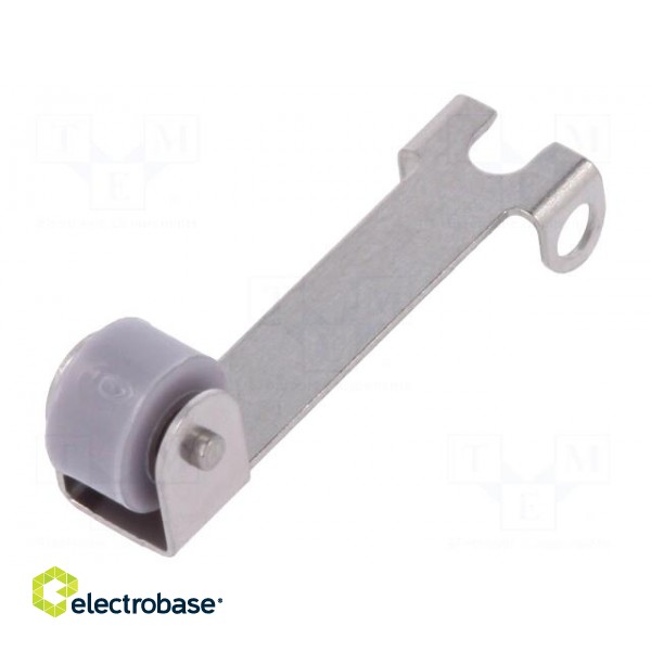 Lever with roller | 15.8mm | Mat: stainless steel