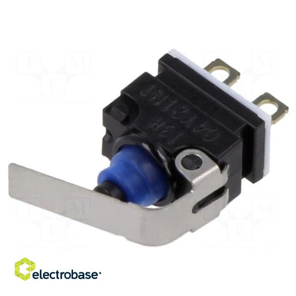 Microswitch SNAP ACTION | 0.01A/13.5VDC | with lever | SPST-NO