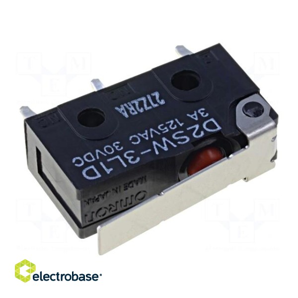 Microswitch SNAP ACTION | 3A/125VAC | 3A/30VDC | with lever | SPDT