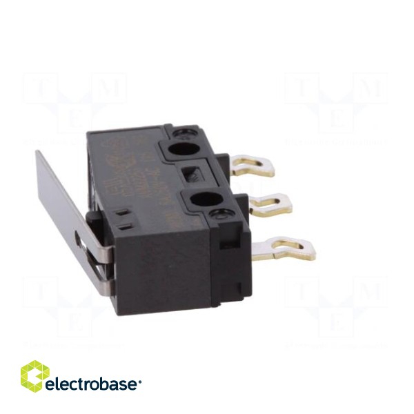 Microswitch SNAP ACTION | 5A/250VAC | 5A/30VDC | with lever | SPDT paveikslėlis 5