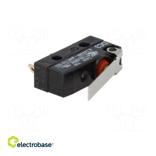 Microswitch SNAP ACTION | 0.1A/250VAC | with lever | SPDT | ON-(ON) image 2