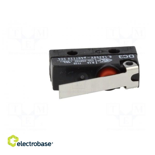 Microswitch SNAP ACTION | 0.1A/250VAC | with lever | SPDT | ON-(ON) image 3