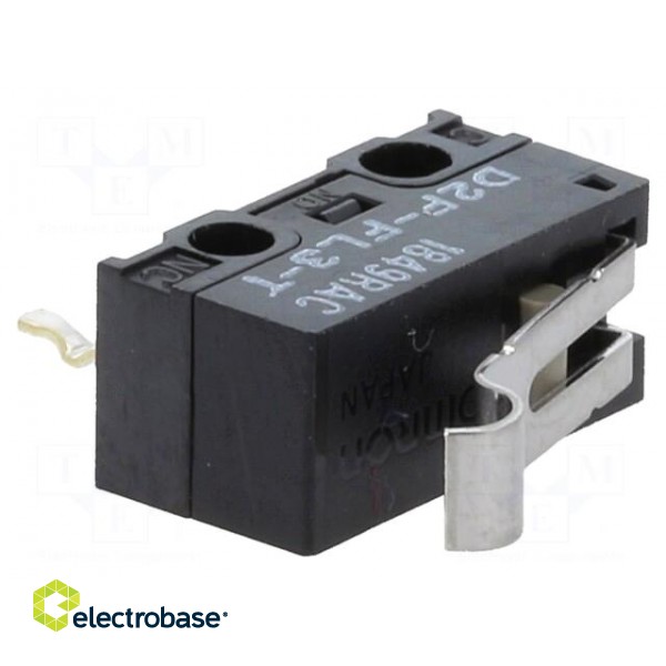 Microswitch SNAP ACTION | 0.5A/30VDC | SPDT | Rcont max: 50mΩ | Pos: 2 image 1