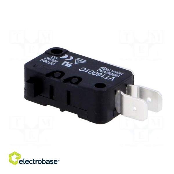 Microswitch SNAP ACTION | 14A/250VAC | SPDT | Rcont max: 15mΩ | Pos: 2 image 4