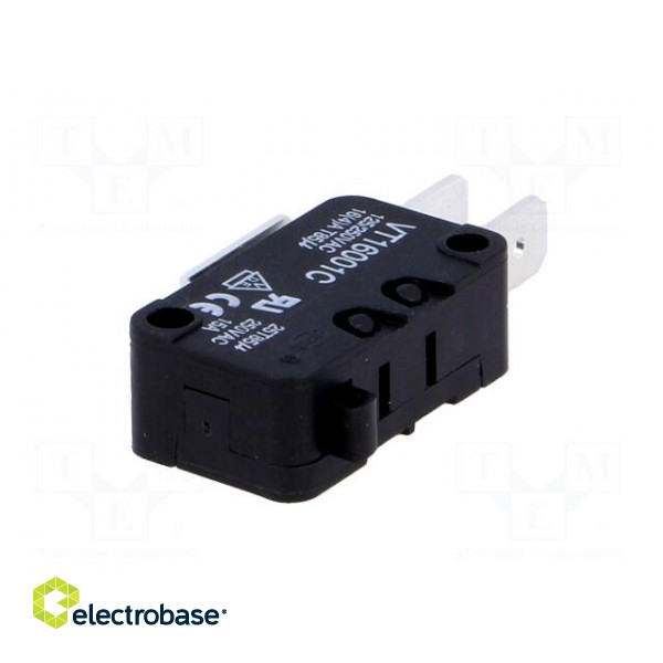 Microswitch SNAP ACTION | SPDT | 14A/250VAC | Rcont max: 15mΩ | Pos: 2 image 2