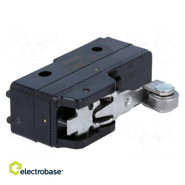 Microswitch SNAP ACTION | 15A/250VAC | with lever (with roller) image 1
