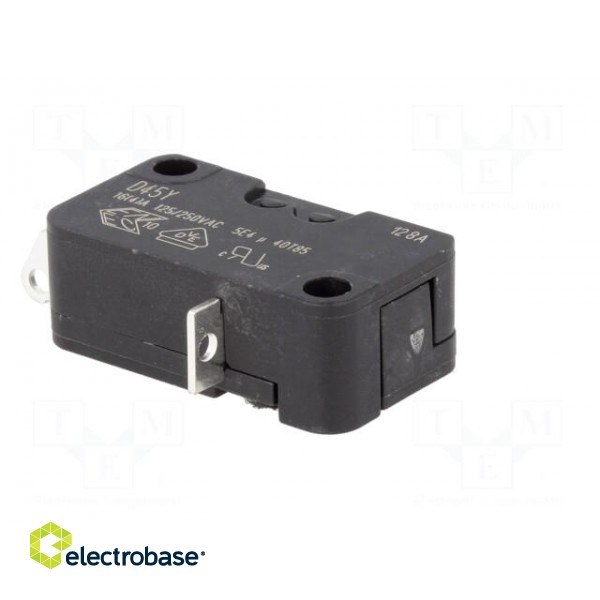 Microswitch SNAP ACTION | SPDT | 16A/250VAC | 4A/250VDC | ON-(ON) image 8