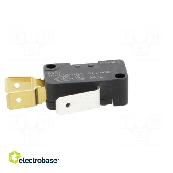 Microswitch SNAP ACTION | SPDT | 16A/250VAC | 4A/250VDC | ON-(ON) фото 7