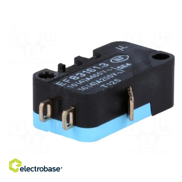 Microswitch SNAP ACTION | SPDT | 16A/250VAC | ON-(ON) | Pos: 2 | IP40 image 6