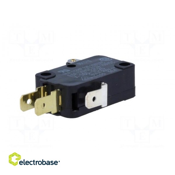 Microswitch SNAP ACTION | 16A/250VAC | SPDT | ON-(ON) | Pos: 2 | IP40 image 6