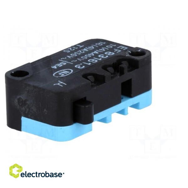 Microswitch SNAP ACTION | SPDT | 16A/250VAC | ON-(ON) | Pos: 2 | IP40 image 2