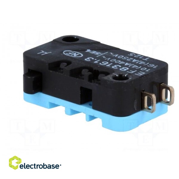 Microswitch SNAP ACTION | SPDT | 16A/250VAC | ON-(ON) | Pos: 2 | IP40 image 4