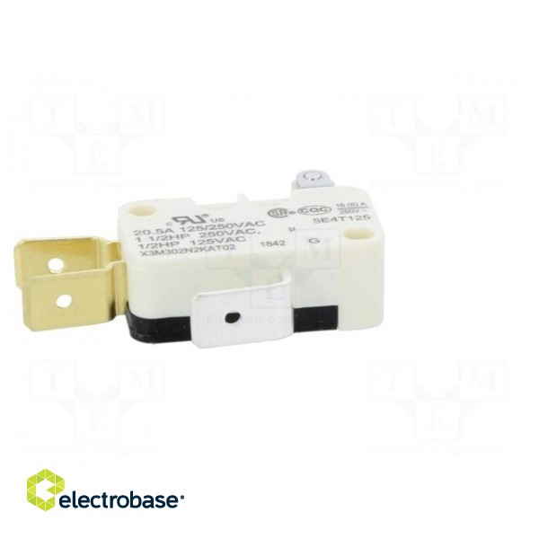 Microswitch SNAP ACTION | SPDT | 6A/250VAC | ON-(ON) | Pos: 2 image 7