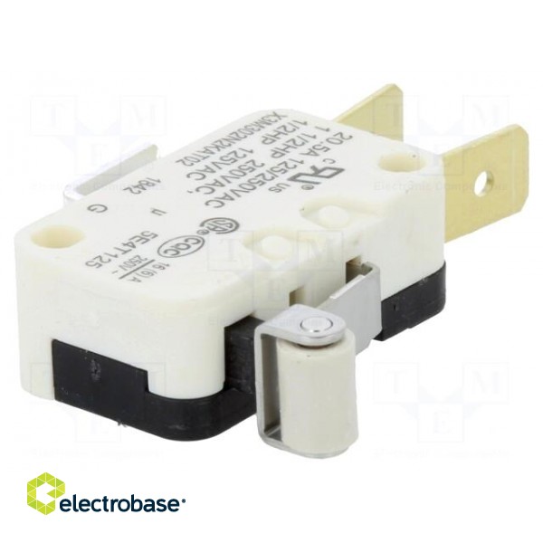 Microswitch SNAP ACTION | SPDT | 6A/250VAC | ON-(ON) | Pos: 2 image 1
