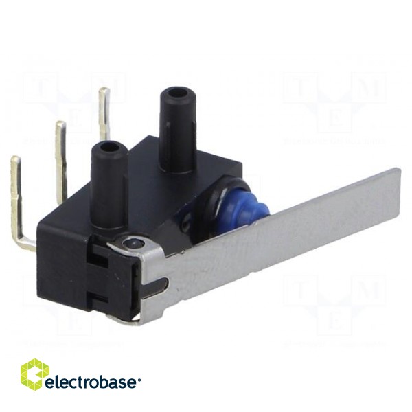 Microswitch SNAP ACTION | 0.1A/125VAC | 2A/12VDC | with lever | SPDT image 1