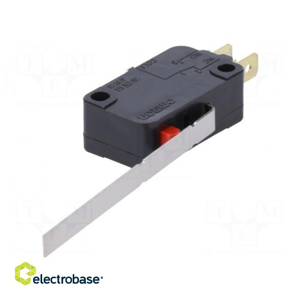 Microswitch SNAP ACTION | with lever | SPDT | 0.1A/125VAC | ON-(ON) image 1