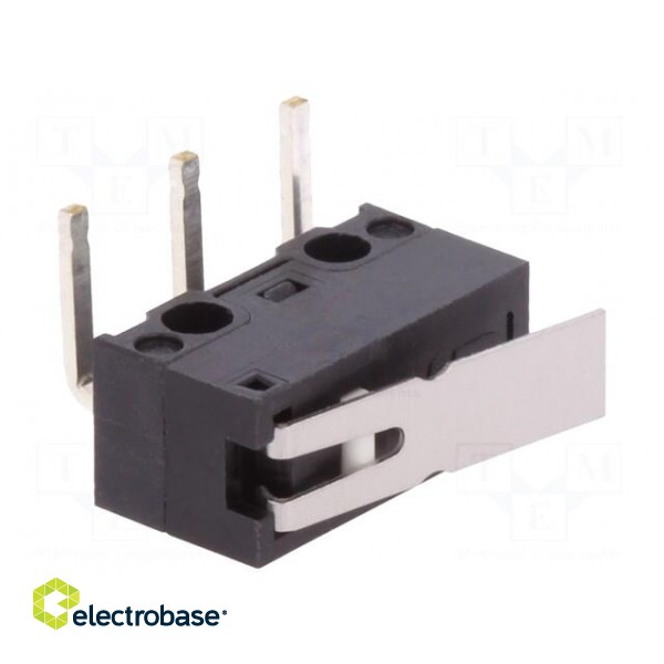 Microswitch SNAP ACTION | with lever | SPDT | 0.1A/125VAC | ON-(ON) image 1