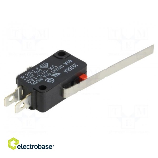 Microswitch SNAP ACTION | with lever | SPDT | 0.1A/125VAC | ON-(ON) image 9