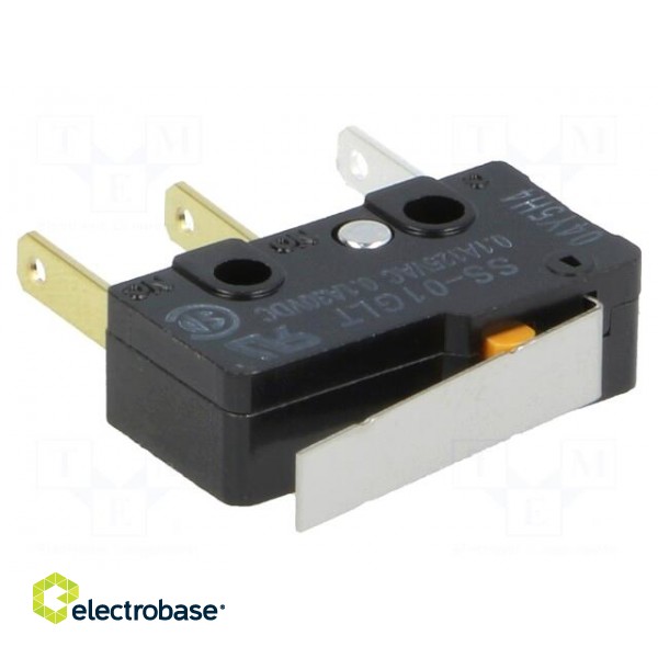 Microswitch SNAP ACTION | 0.1A/125VAC | 0.1A/30VDC | with lever image 1