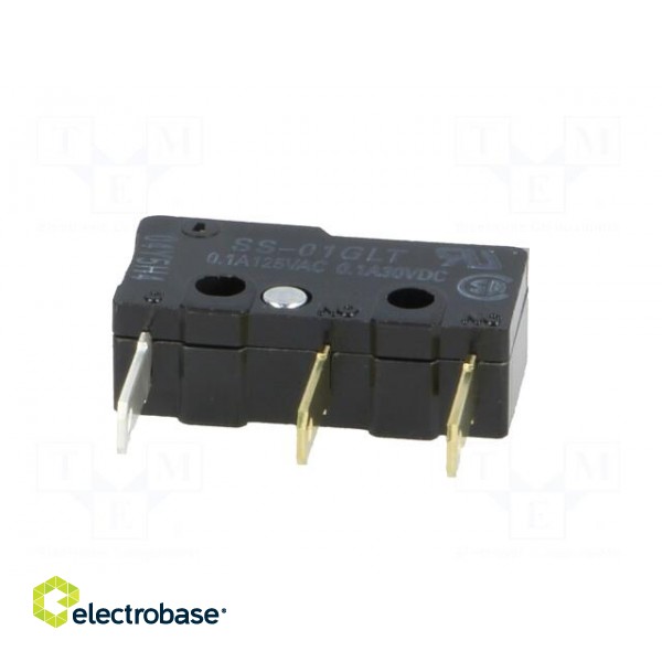 Microswitch SNAP ACTION | 0.1A/125VAC | 0.1A/30VDC | with lever image 7