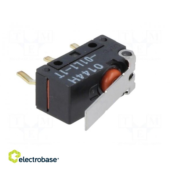 Microswitch SNAP ACTION | with lever | SPDT | 0.1A/125VAC | ON-(ON) image 2