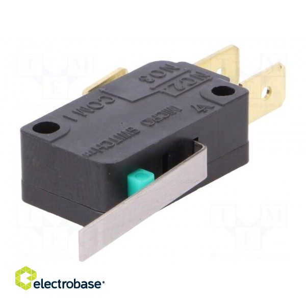 Microswitch SNAP ACTION | with lever | SPDT | 0.1A/125VAC | Pos: 2 image 1