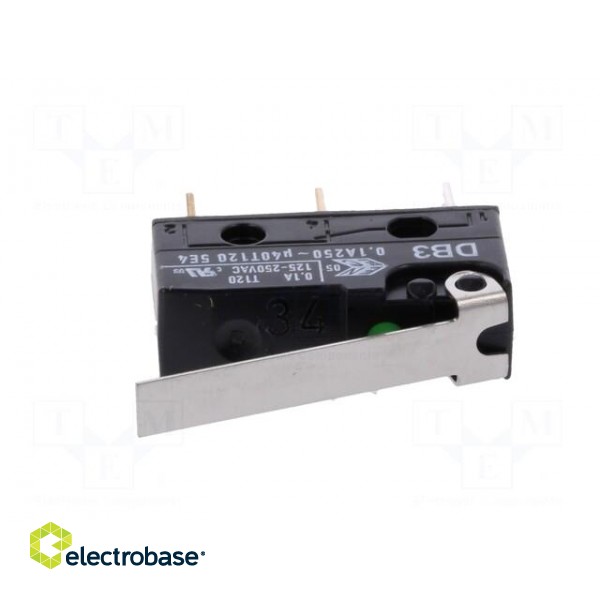 Microswitch SNAP ACTION | with lever | SPDT | 0.1A/250VAC | ON-(ON) image 3