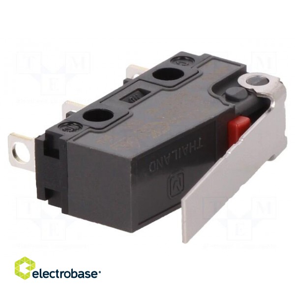 Microswitch SNAP ACTION | 0.1A/250VAC | 0.1A/30VDC | with lever image 1