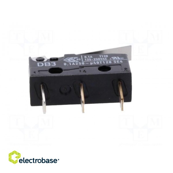 Microswitch SNAP ACTION | with lever | SPDT | 0.1A/250VAC | ON-(ON) image 7