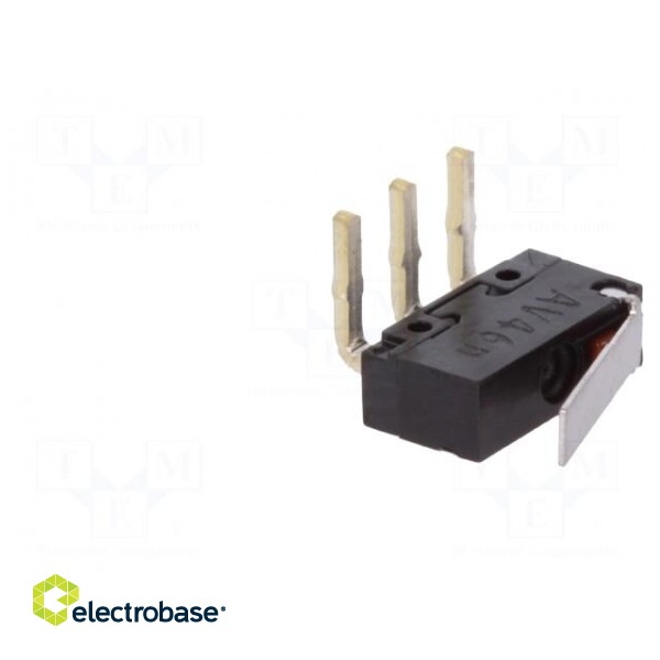 Microswitch SNAP ACTION | 0.1A/30VDC | with lever | SPDT | ON-(ON) image 5