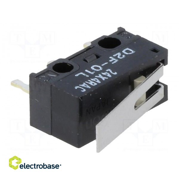 Microswitch SNAP ACTION | 3A/125VAC | 0.1A/30VDC | with lever | SPDT image 1