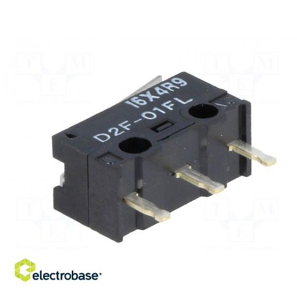 Microswitch SNAP ACTION | 1A/125VAC | 0.1A/30VDC | with lever | SPDT фото 6