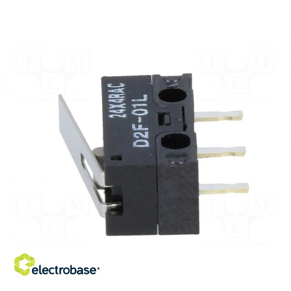 Microswitch SNAP ACTION | with lever | SPDT | 0.1A/30VDC | ON-(ON) paveikslėlis 5