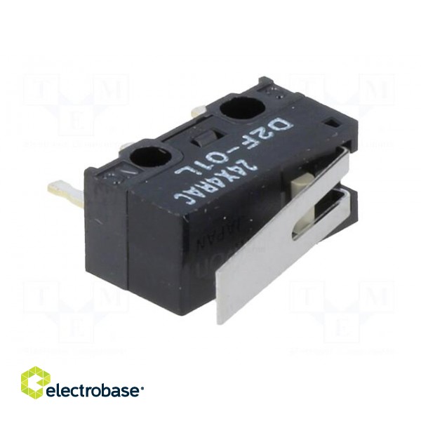 Microswitch SNAP ACTION | with lever | SPDT | 0.1A/30VDC | ON-(ON) фото 2