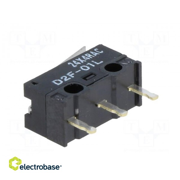 Microswitch SNAP ACTION | 3A/125VAC | 0.1A/30VDC | with lever | SPDT image 6