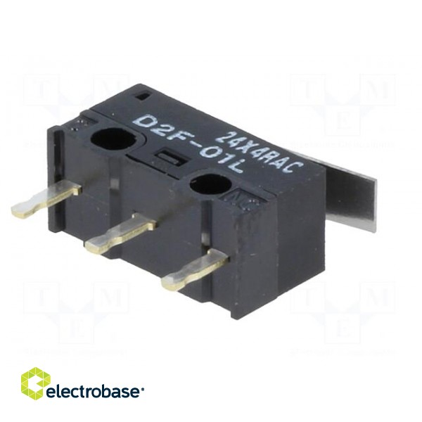Microswitch SNAP ACTION | 3A/125VAC | 0.1A/30VDC | with lever | SPDT image 8